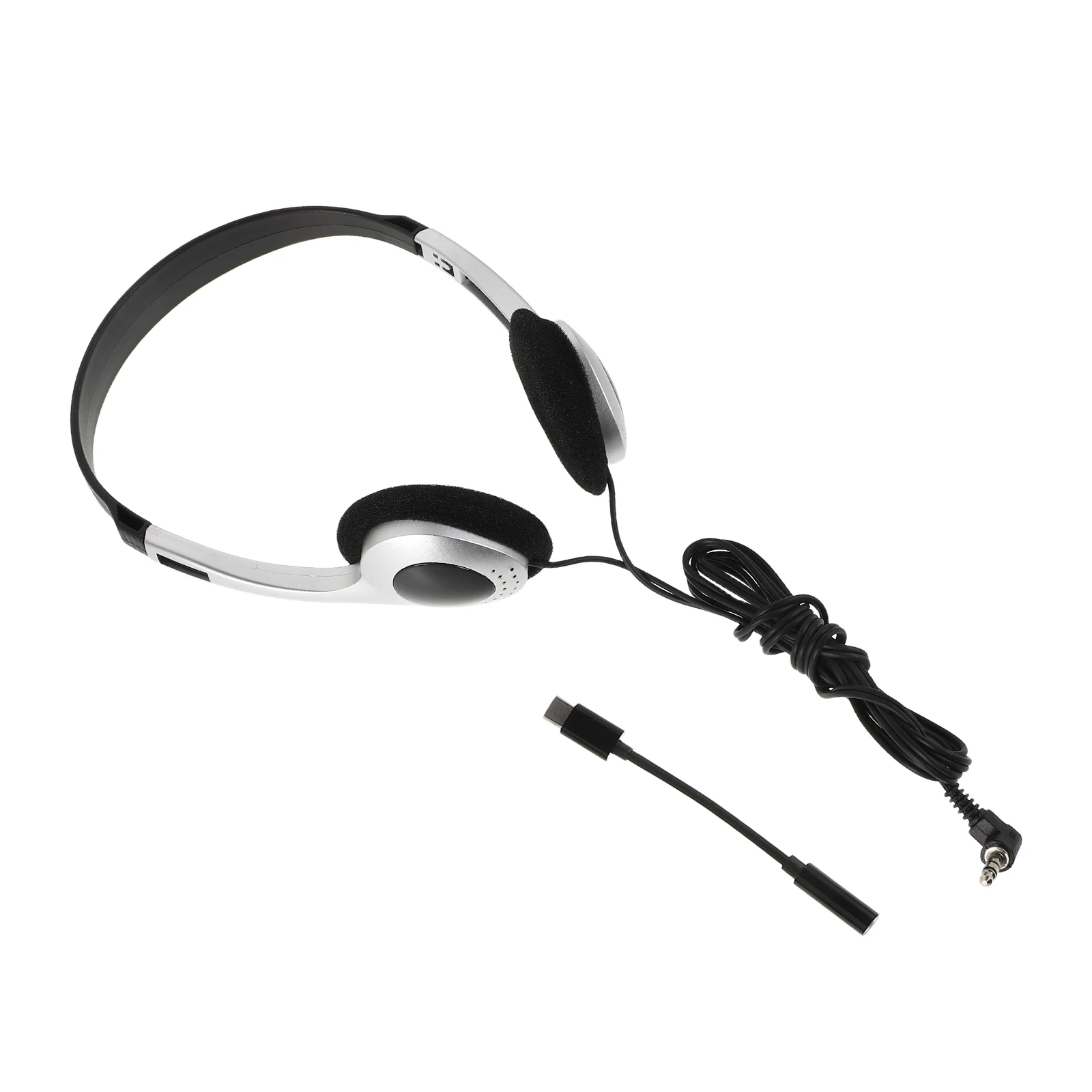 Retro Headphones Silver Spray Wired Computer Cellphone Earphones Durable Comfortable On-ear Travel Gaming Students
Retro Headphones Silver Spray Wired Computer Cellphone Earphones Durable Comfortable On-ear Travel Gaming Students