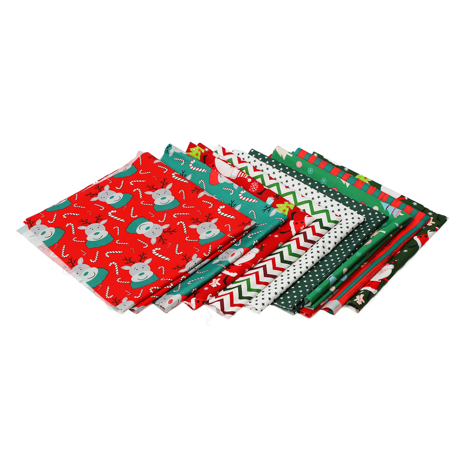 10Pcs Christmas Cotton Fabric Twill Printing Fashionable Decorative DIY Cotton Cloth Sewing Craft Fabrics
10Pcs Christmas Cotton Fabric Twill Printing Fashionable Decorative DIY Cotton Cloth Sewing Craft Fabrics