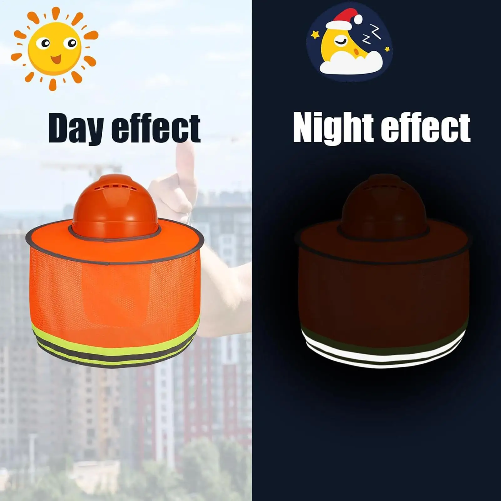 Hardhat Sun Shade High Visibility With Reflective Strip Construction Sun Protection Shade For Road Work Landscaping Roofing
Hardhat Sun Shade High Visibility With Reflective Strip Construction Sun Protection Shade For Road Work Landscaping Roofing