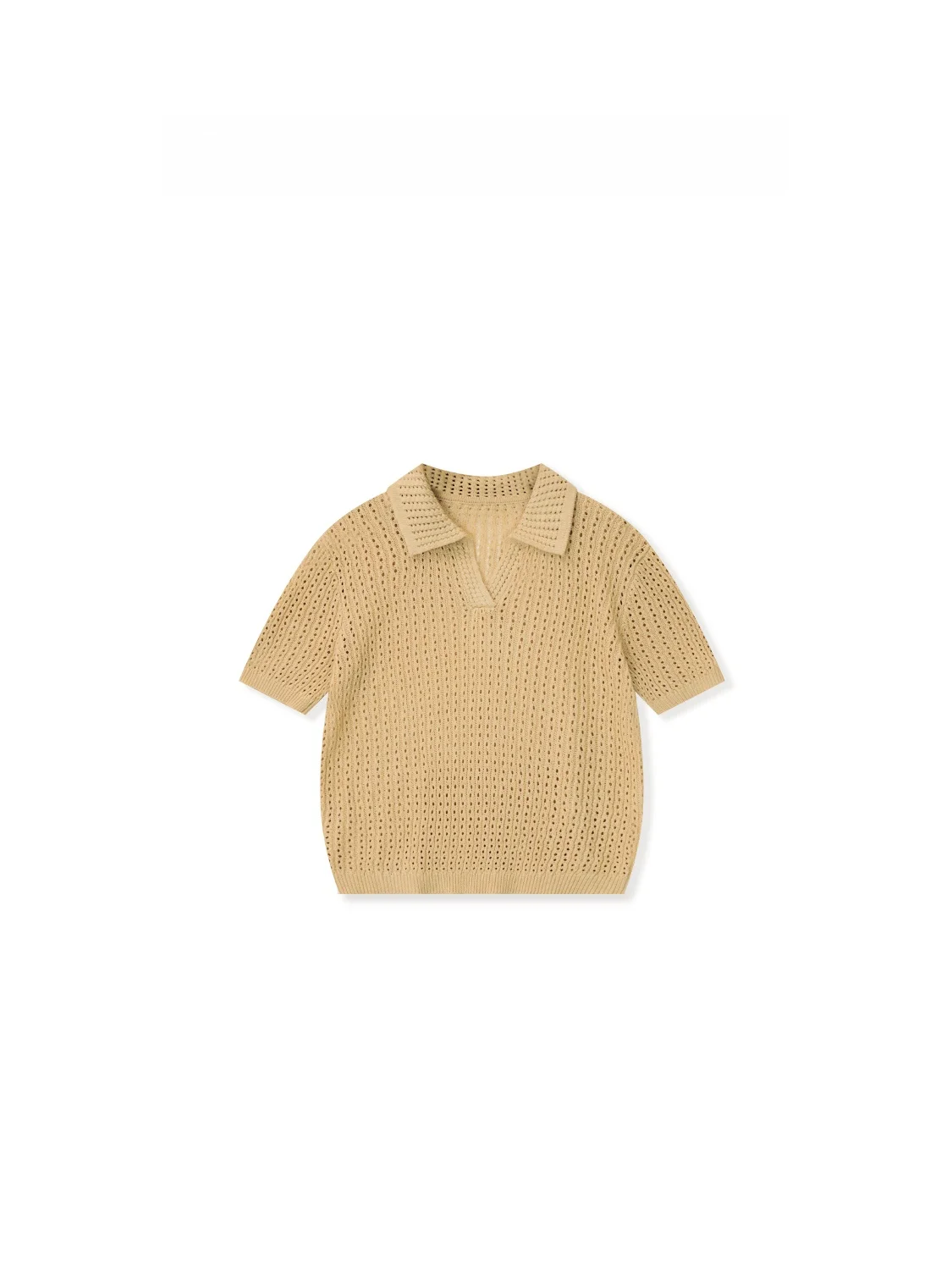Lao Ban Zhou Summer Vintage Flip Collar Hollow out Knitted Casual Hoodie T-Shirt Soft Breathable Loose Fit Women's Top
Lao Ban Zhou Summer Vintage Flip Collar Hollow out Knitted Casual Hoodie T-Shirt Soft Breathable Loose Fit Women's Top