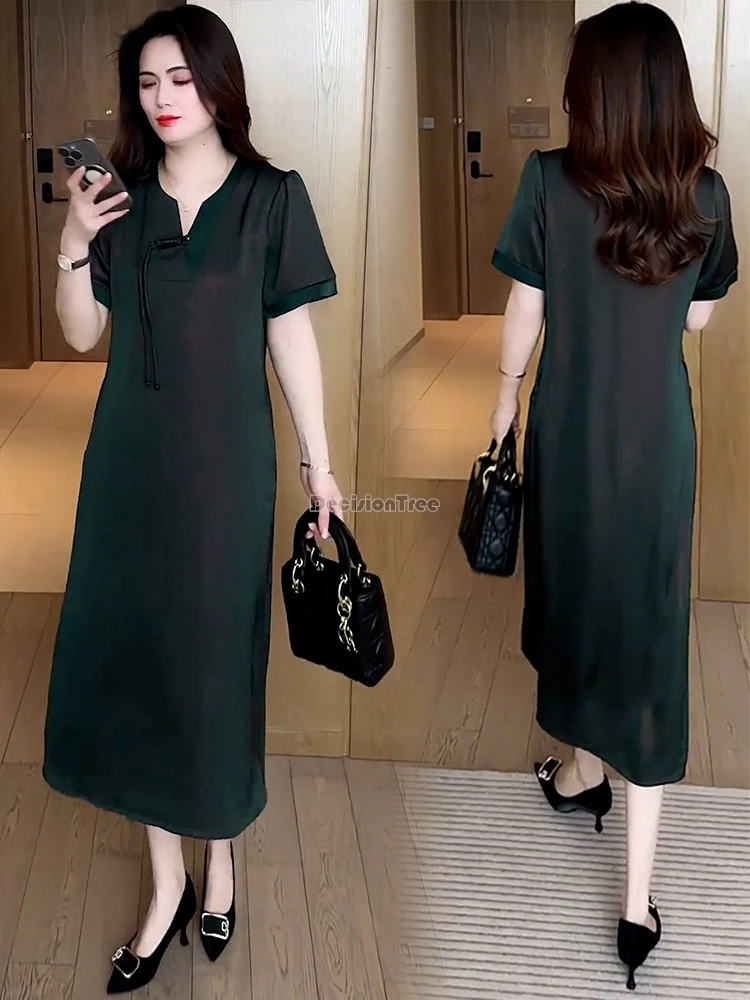 2025 new chinese style loose mid-length short sleeve button up cheongsam dress retro summer women elegant daily qipao dress t001
2025 new chinese style loose mid-length short sleeve button up cheongsam dress retro summer women elegant daily qipao dress t001