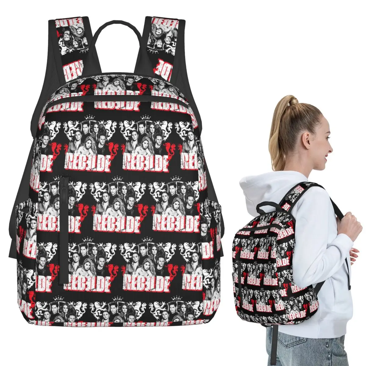 Rbd Rebelde Tour Classic Backpack Student BookBag Children School Bag Laptop Shoulder Bags Men Women
Rbd Rebelde Tour Classic Backpack Student BookBag Children School Bag Laptop Shoulder Bags Men Women