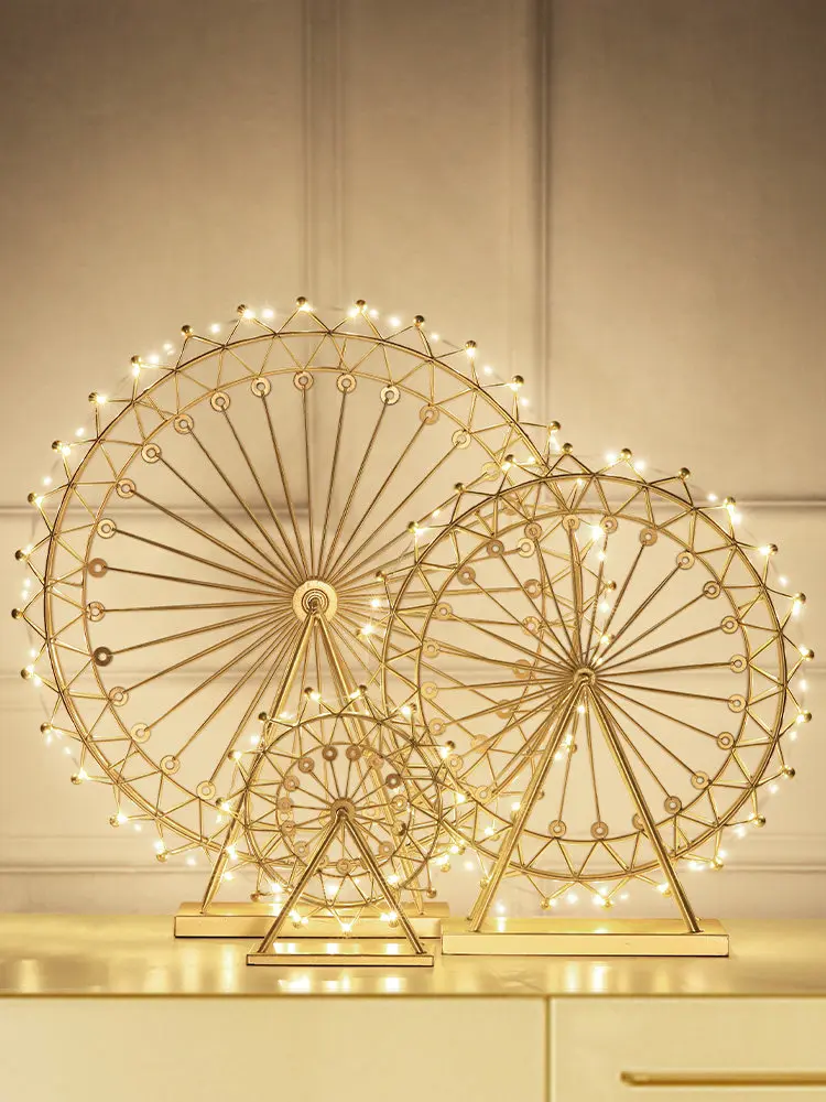 Rotating Ferris wheel ornament home decoration living room wine cabinet light office desktop
Rotating Ferris wheel ornament home decoration living room wine cabinet light office desktop
