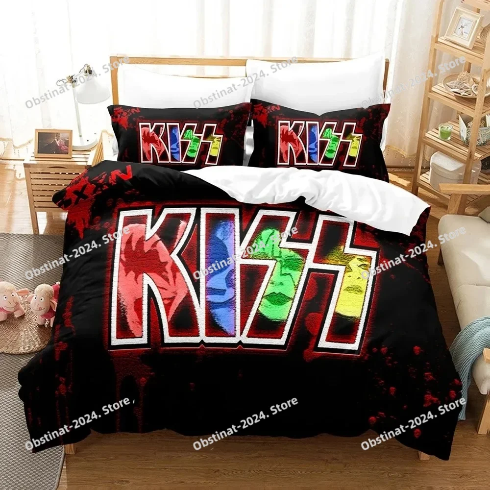 Kiss Rock Band Music 3D Duvet Cover Bedding Set Polyester Pillowcases Quilt Cover Fashion Home Decor Gift Twin King Queen
Kiss Rock Band Music 3D Duvet Cover Bedding Set Polyester Pillowcases Quilt Cover Fashion Home Decor Gift Twin King Queen