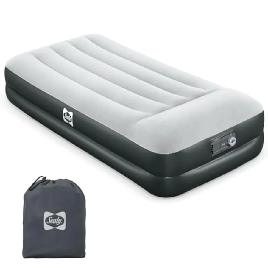 Tritech 16" Inflatable Air Mattress Bed with Built-in Pump Storage Bag and Repair Patch for Indoor and Outdoor Use Twin
Tritech 16" Inflatable Air Mattress Bed with Built-in Pump Storage Bag and Repair Patch for Indoor and Outdoor Use Twin