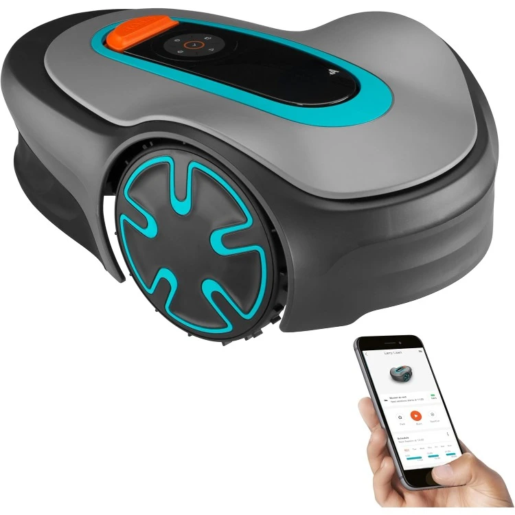 Minimo Automatic Robotic Lawn Mower with Bluetooth app, Boundary Wire - For lawns up to 2700 Sq Ft, Made in Europe, Grey
Minimo Automatic Robotic Lawn Mower with Bluetooth app, Boundary Wire - For lawns up to 2700 Sq Ft, Made in Europe, Grey