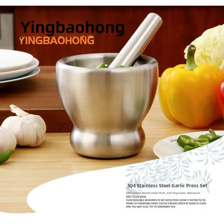 Large Size 304 Stainless Steel Garlic Smasher Garlic Paste Maker Mortar Baby Food Grinding Tool Kitchen Cooking Utensil
Large Size 304 Stainless Steel Garlic Smasher Garlic Paste Maker Mortar Baby Food Grinding Tool Kitchen Cooking Utensil