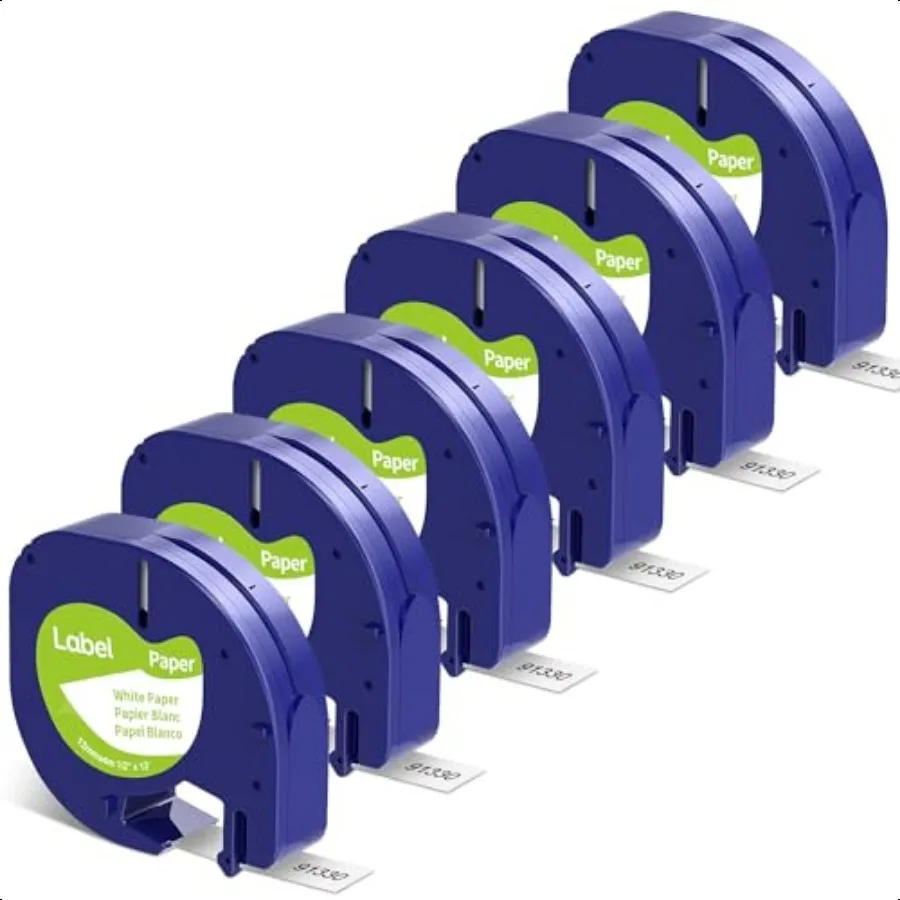 6Pack Paper White Tape Replace for DYMO Label Maker Refills 91330 Compatible with Dymo Letratag Refills 1 2 x 13 Paper Label fo
6Pack Paper White Tape Replace for DYMO Label Maker Refills 91330 Compatible with Dymo Letratag Refills 1 2 x 13 Paper Label fo