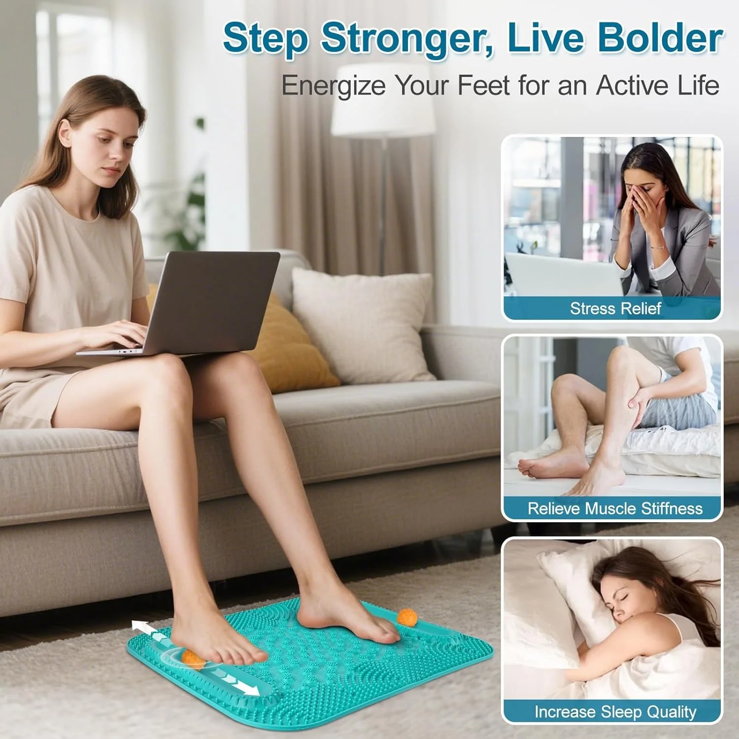Slow jogging decompression foot massage pad, traditional Chinese medicine therapy, weight loss acupoint meridian stimulation
Slow jogging decompression foot massage pad, traditional Chinese medicine therapy, weight loss acupoint meridian stimulation