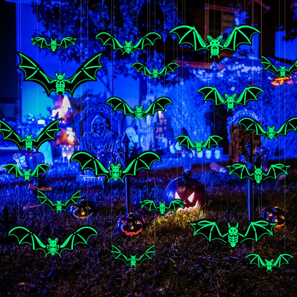 Halloween Decorations Bat Luminous Halloween Decor Hanging naments Garden Outdoor Party Supplies Glow Dark PET Sticker
Halloween Decorations Bat Luminous Halloween Decor Hanging naments Garden Outdoor Party Supplies Glow Dark PET Sticker