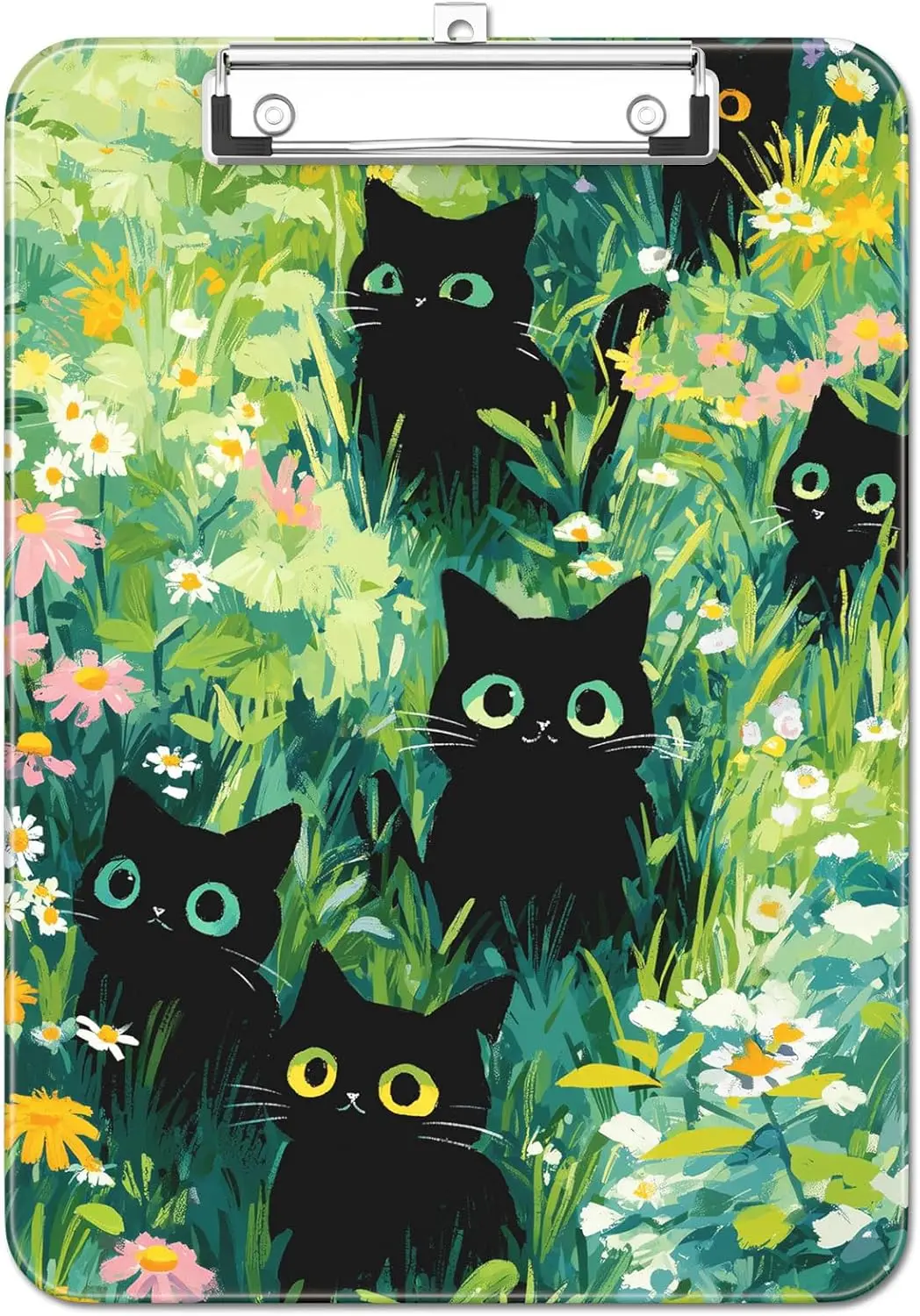 Cute Black Cat Clipboard with Metal Clip, A4 Letter Size 9x12.5 in, Portable Writing Board for Teachers, Nurses, Classroom
Cute Black Cat Clipboard with Metal Clip, A4 Letter Size 9x12.5 in, Portable Writing Board for Teachers, Nurses, Classroom