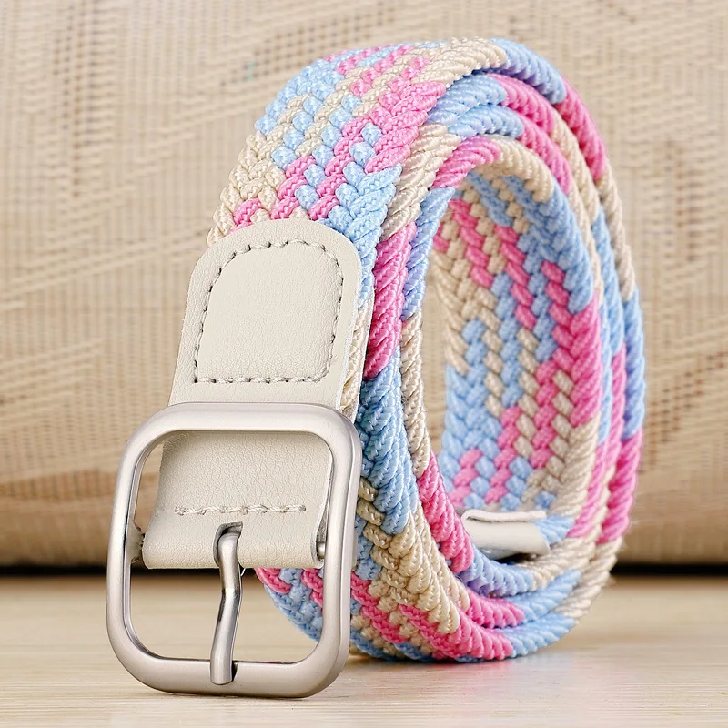 Женский ремень без дырокола, эластичный плетеный холст, молодежные студенческие повседневные универсальные джинсы, брюки для девочек, новый дизайн, красочные 2026
Женский ремень без дырокола, эластичный плетеный холст, молодежные студенческие повседневные универсальные джинсы, брюки для девочек, новый дизайн, красочные 2026