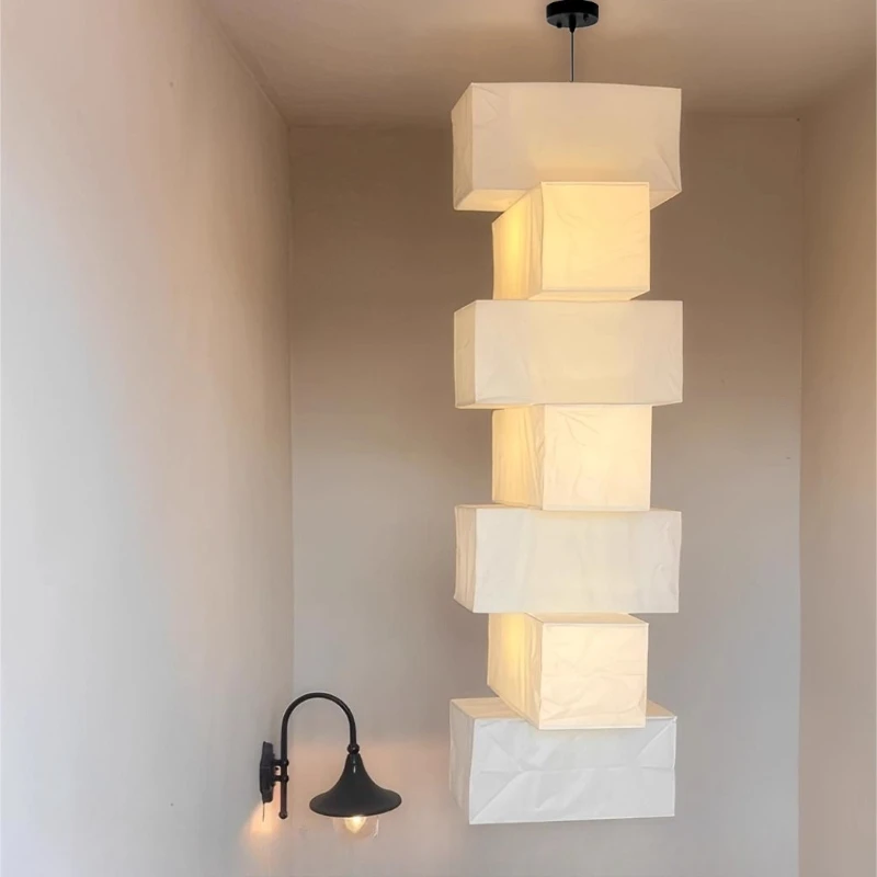 Japanese Retro Rectangle Rice Paper LED Pendant Lights Long Strip Hanging Lamps Living Room Bedroom Restaurant Study Chandelier
Japanese Retro Rectangle Rice Paper LED Pendant Lights Long Strip Hanging Lamps Living Room Bedroom Restaurant Study Chandelier