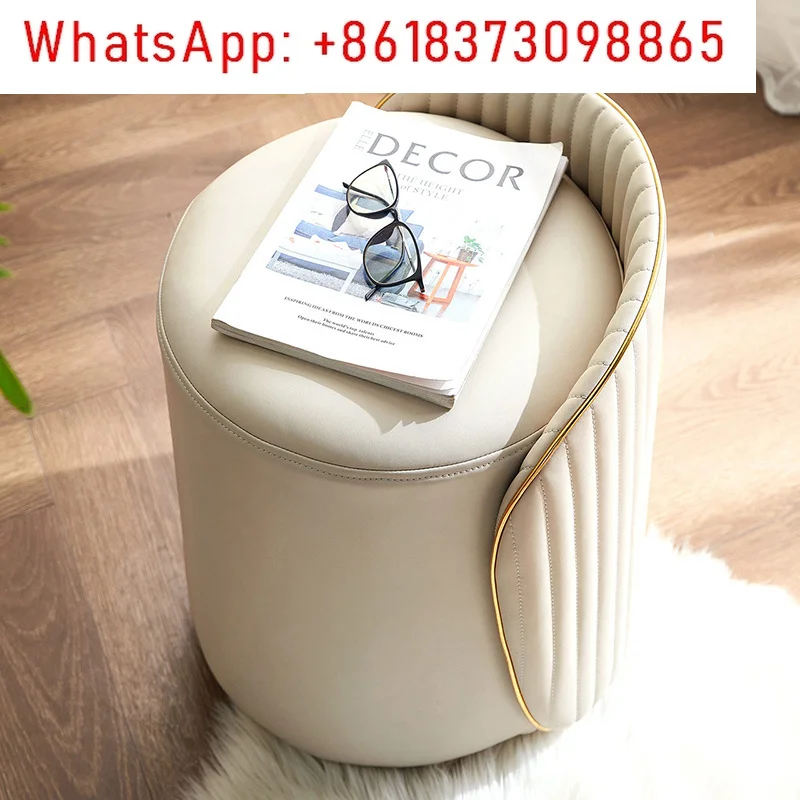 Light luxury dresser chair bedroom simple girls makeup stool high sense round stool
Light luxury dresser chair bedroom simple girls makeup stool high sense round stool