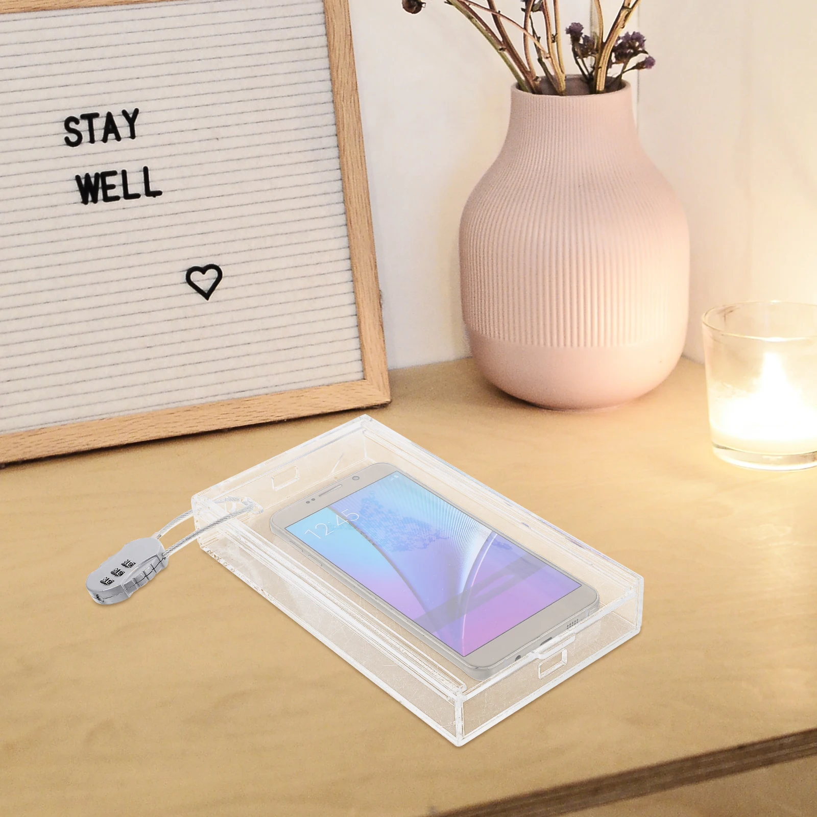 Lightweight Portable Phone Lock Box for Kids Students Adults Mobile Storage Case Emergency Call Holes Break Focus
Lightweight Portable Phone Lock Box for Kids Students Adults Mobile Storage Case Emergency Call Holes Break Focus