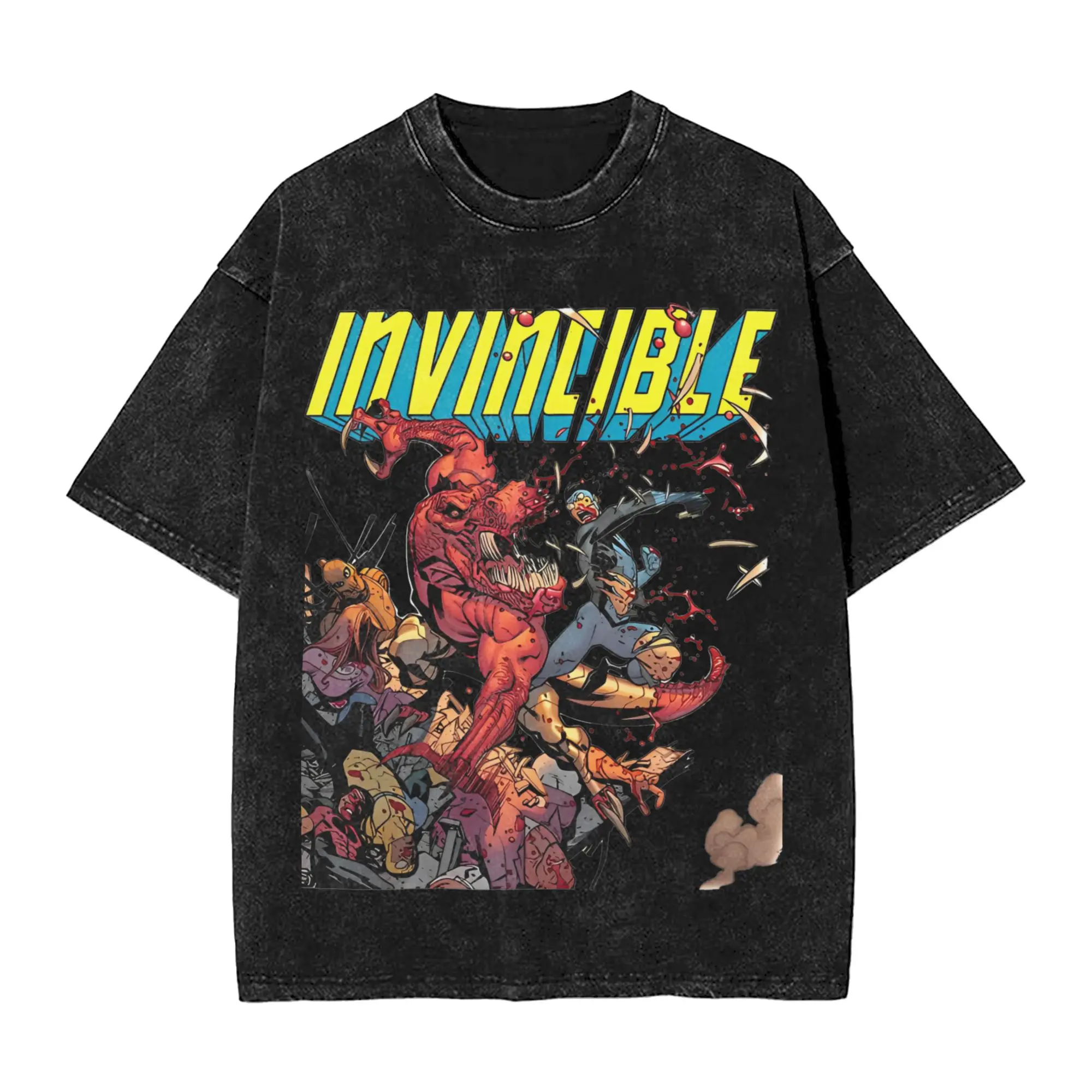 Summer Invincible Vs Alien Superhero Washed Shirts Accessories Harajuku T-Shirts Funny Adult Anime Men Women Tee Shirt
Summer Invincible Vs Alien Superhero Washed Shirts Accessories Harajuku T-Shirts Funny Adult Anime Men Women Tee Shirt