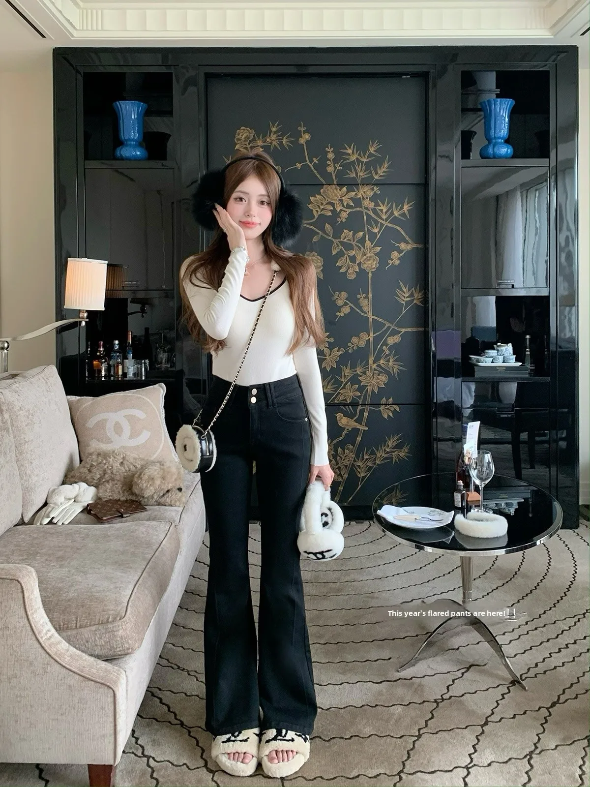 Повседневные джинсы с высокой талией на подкладке, женские осенне-зимние универсальные утягивающие расклешенные брюки, длинные брюки от Chuchu
Повседневные джинсы с высокой талией на подкладке, женские осенне-зимние универсальные утягивающие расклешенные брюки, длинные брюки от Chuchu