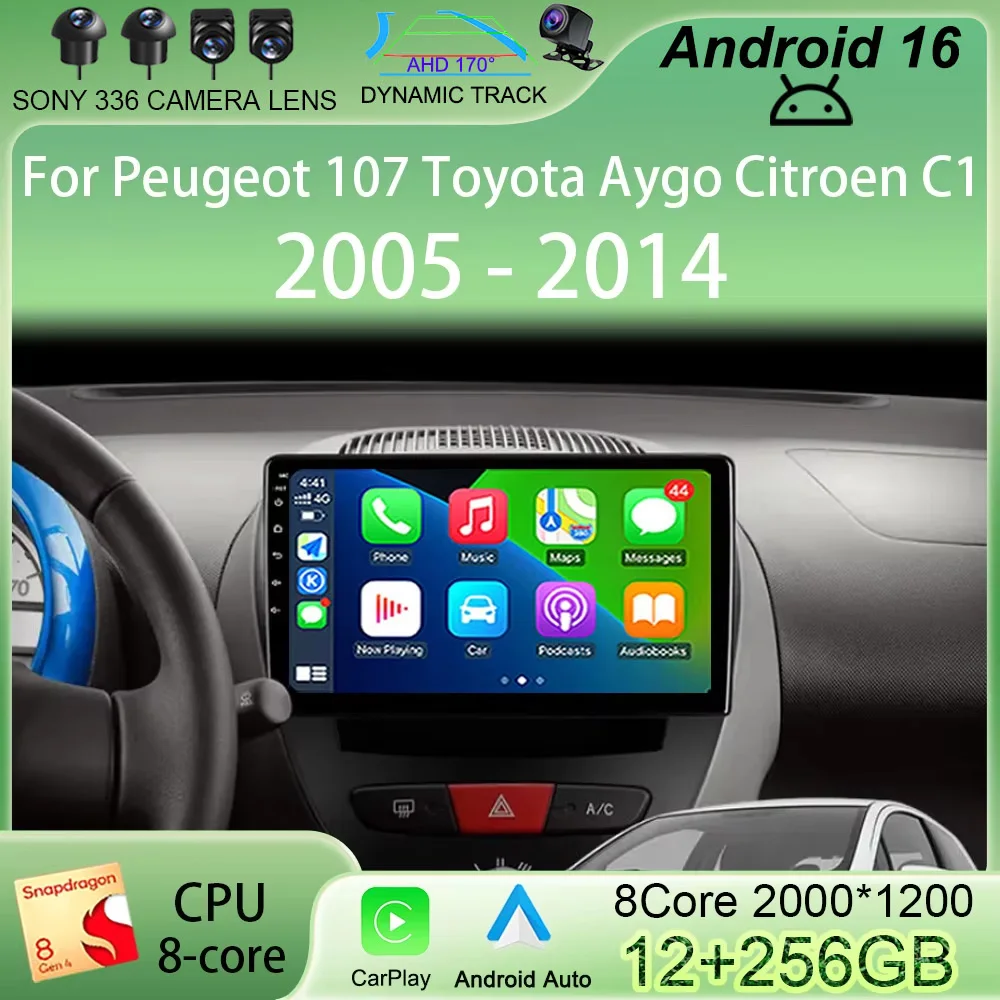 Мультимедийный проигрыватель для автомобилей с Android 16 для Peugeot 107, Toyota Aygo, Citroen C1 2005-2014, головное устройство, стереосистема, GPS-навигация, Bluetooth, Wi-Fi, 2 Din
Мультимедийный проигрыватель для автомобилей с Android 16 для Peugeot 107, Toyota Aygo, Citroen C1 2005-2014, головное устройство, стереосистема, GPS-навигация, Bluetooth, Wi-Fi, 2 Din