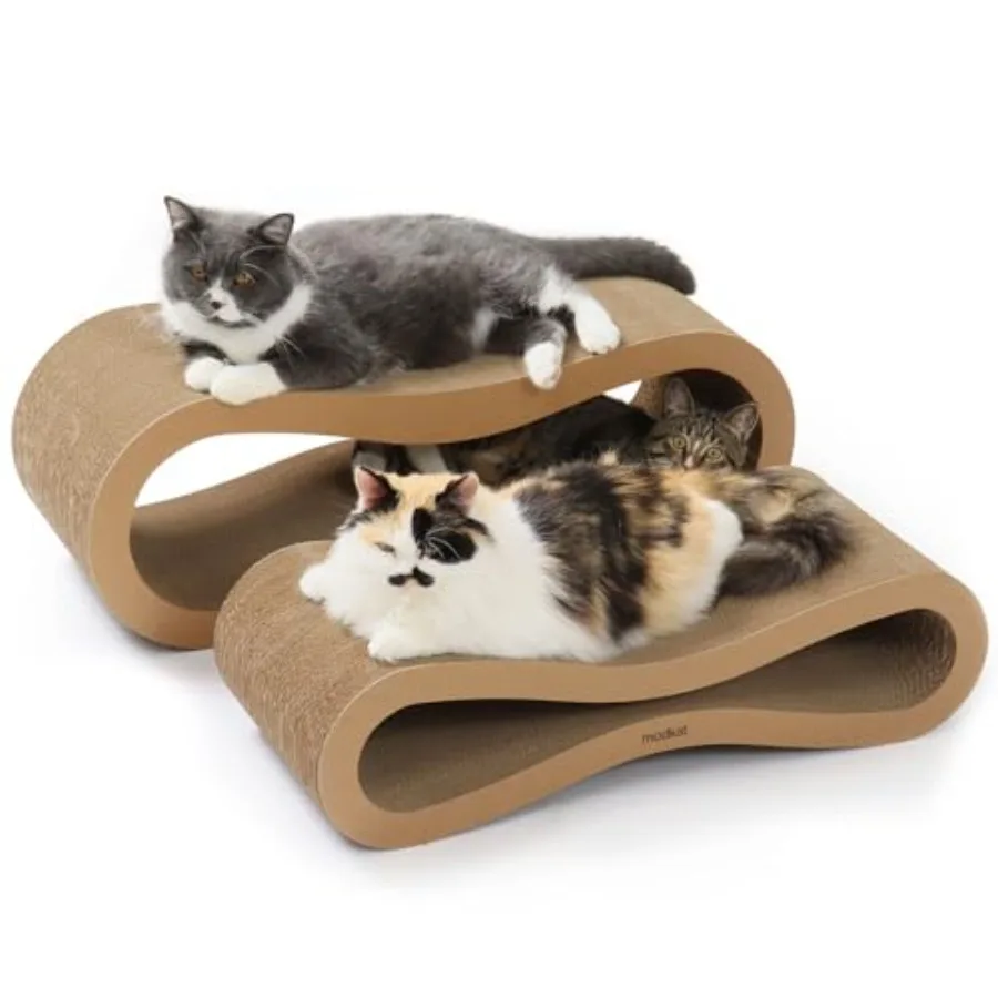 Premium 2 Cat Scratcher Set for Scratch Play Lounge with Large and Small Sizes High-Grade Recyclable Cardboard Reversible Desig
Premium 2 Cat Scratcher Set for Scratch Play Lounge with Large and Small Sizes High-Grade Recyclable Cardboard Reversible Desig