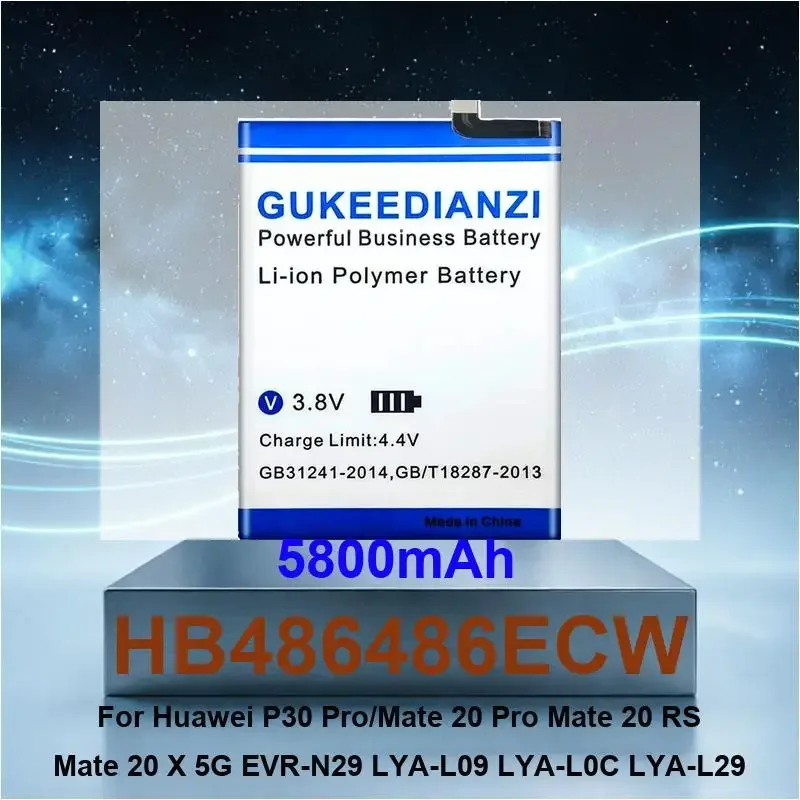 Battery For Huawei P30 Pro/Mate 20 Pro Mate 20 RS Mate 20 X 5G EVR-N29 LYA-L09 LYA-L0C LYA-L29
Battery For Huawei P30 Pro/Mate 20 Pro Mate 20 RS Mate 20 X 5G EVR-N29 LYA-L09 LYA-L0C LYA-L29