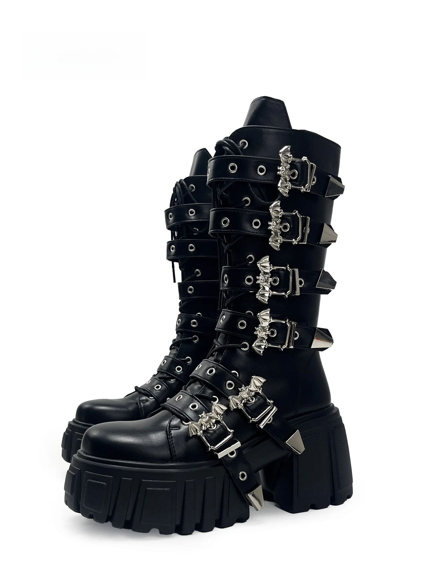 MibVias Heavy Bottom Mid-Calf Fashion Boots Women's Subculture Y2K Spicy Girl Heavy Metal Buckle Street Motorcycle Boots
MibVias Heavy Bottom Mid-Calf Fashion Boots Women's Subculture Y2K Spicy Girl Heavy Metal Buckle Street Motorcycle Boots