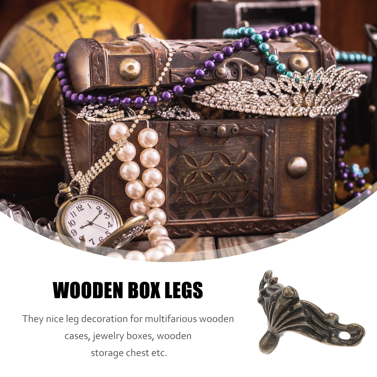 25pcs Jewelry Box Foot Seat Zinc Alloy Corner Protectors Easy Install Furniture Decorative Legs Wooden Box Replacement
25pcs Jewelry Box Foot Seat Zinc Alloy Corner Protectors Easy Install Furniture Decorative Legs Wooden Box Replacement