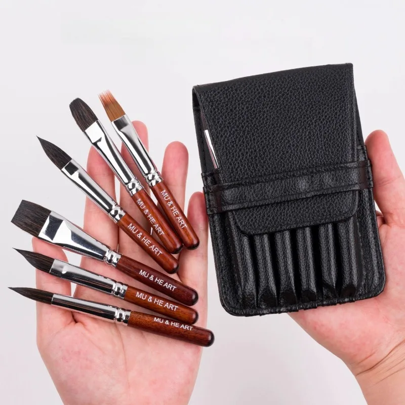 6-piece Mini Travel Painting Pen Bag Set Art Watercolor/gouache Paint Details Sketching Coloring Brushing Water Color Brushes
6-piece Mini Travel Painting Pen Bag Set Art Watercolor/gouache Paint Details Sketching Coloring Brushing Water Color Brushes