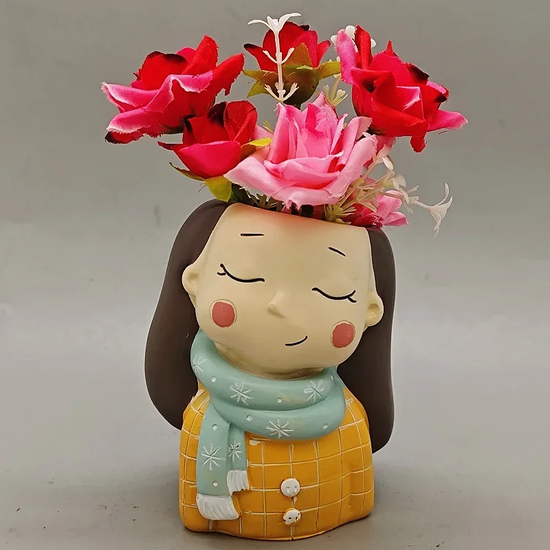 Большая ваза, силиконовая форма для девочек, изготовление своими руками, смола, гипс, бетон, растение, цветочный горшок, инструмент для украшения дома в помещении 
Большая ваза, силиконовая форма для девочек, изготовление своими руками, смола, гипс, бетон, растение, цветочный горшок, инструмент для украшения дома в помещении