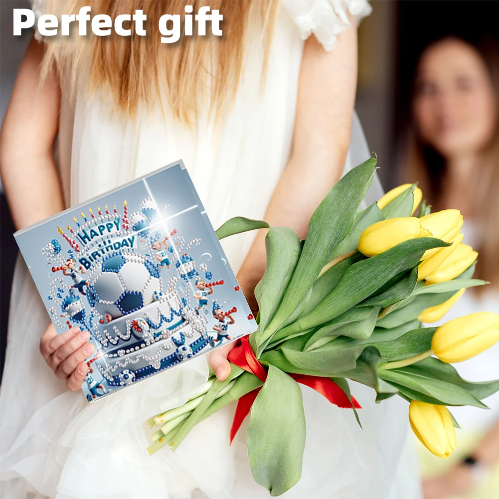 6 шт. DIY алмазные художественные поздравительные открытки поздравительные открытки и подарки (футбол)
6 шт. DIY алмазные художественные поздравительные открытки поздравительные открытки и подарки (футбол)