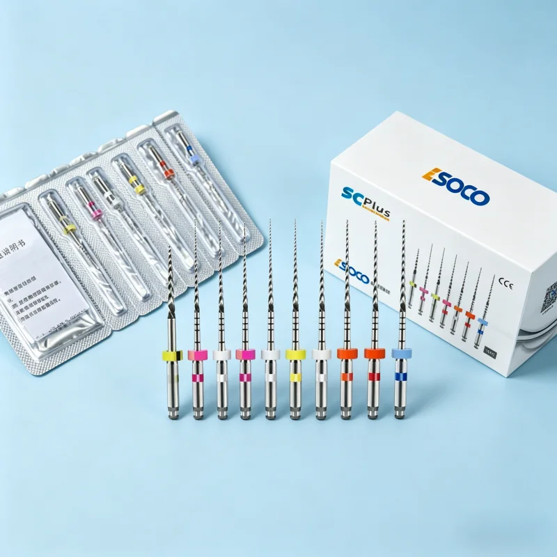 6Pcs/Pack Dental SOCO PLUS Nickel Titanium Files – Heat-Activated, Anti-Breakage for Root Canal Therapy
6Pcs/Pack Dental SOCO PLUS Nickel Titanium Files – Heat-Activated, Anti-Breakage for Root Canal Therapy