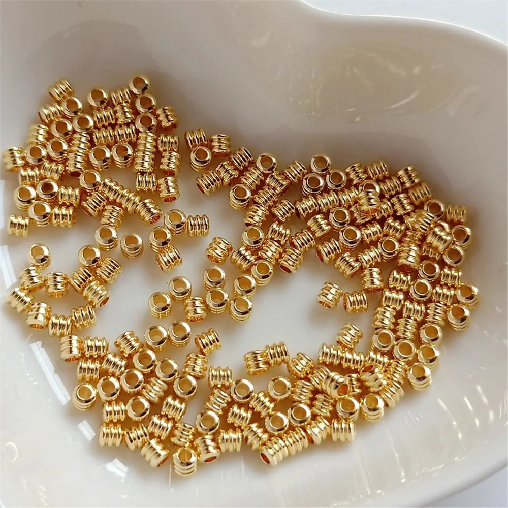 14K Gold-plated Color-preserving Segregated Beads, Threaded Small Bucket Beads, Diy Jewelry, Loose Bead Accessories
14K Gold-plated Color-preserving Segregated Beads, Threaded Small Bucket Beads, Diy Jewelry, Loose Bead Accessories