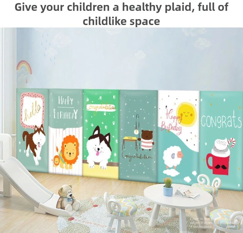 Настенная накладка для детской комнаты, самоклеящаяся пена 3D EVA - украшение комнаты, papel tapiz pared adhesivo, мягкий бампер с героями мультфильмов
Настенная накладка для детской комнаты, самоклеящаяся пена 3D EVA - украшение комнаты, papel tapiz pared adhesivo, мягкий бампер с героями мультфильмов