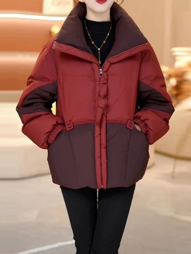 Новая женская утепленная зимняя куртка-пуховик с воротником-стойкой, в корейском стиле, свободного кроя, с длинными рукавами, в стиле Color Block
Новая женская утепленная зимняя куртка-пуховик с воротником-стойкой, в корейском стиле, свободного кроя, с длинными рукавами, в стиле Color Block