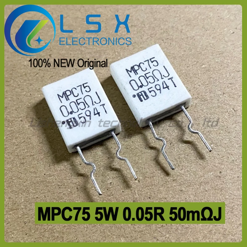 10pcs MPC75 5W 0.05R 50m Ω J 50mm Ω Ceramic Cement Resistance Audio High Temperature Copper Pin New and Original
10pcs MPC75 5W 0.05R 50m Ω J 50mm Ω Ceramic Cement Resistance Audio High Temperature Copper Pin New and Original