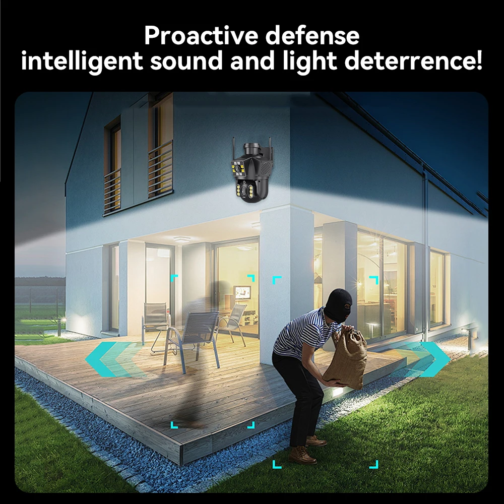 SP2 4K 8MP WiFi Smart Camera Dual lens Binocular PTZ Outdoor Camera High speed Hemisphere Dome Camera CCTV Dual lens Security
SP2 4K 8MP WiFi Smart Camera Dual lens Binocular PTZ Outdoor Camera High speed Hemisphere Dome Camera CCTV Dual lens Security