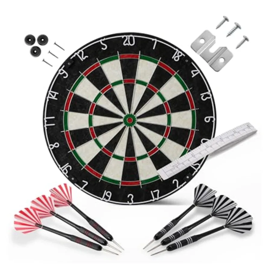 Dartboard for Adults, Regulation Size, with Steel Tip Darts
Dartboard for Adults, Regulation Size, with Steel Tip Darts