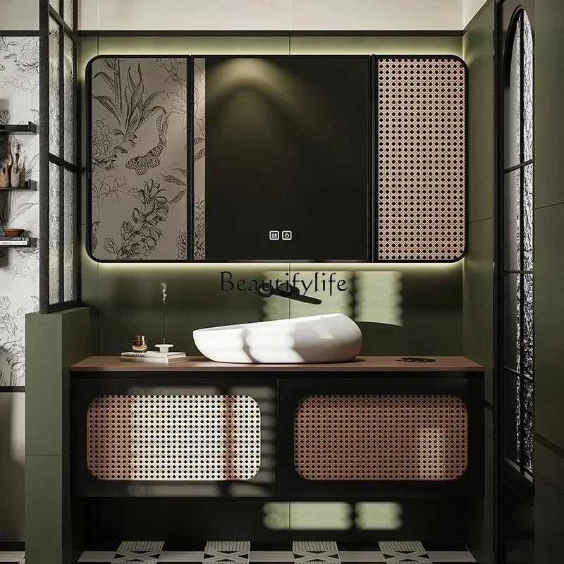 retro bathroom cabinet rock slab table art basin combination washbasin hand washbasin
retro bathroom cabinet rock slab table art basin combination washbasin hand washbasin