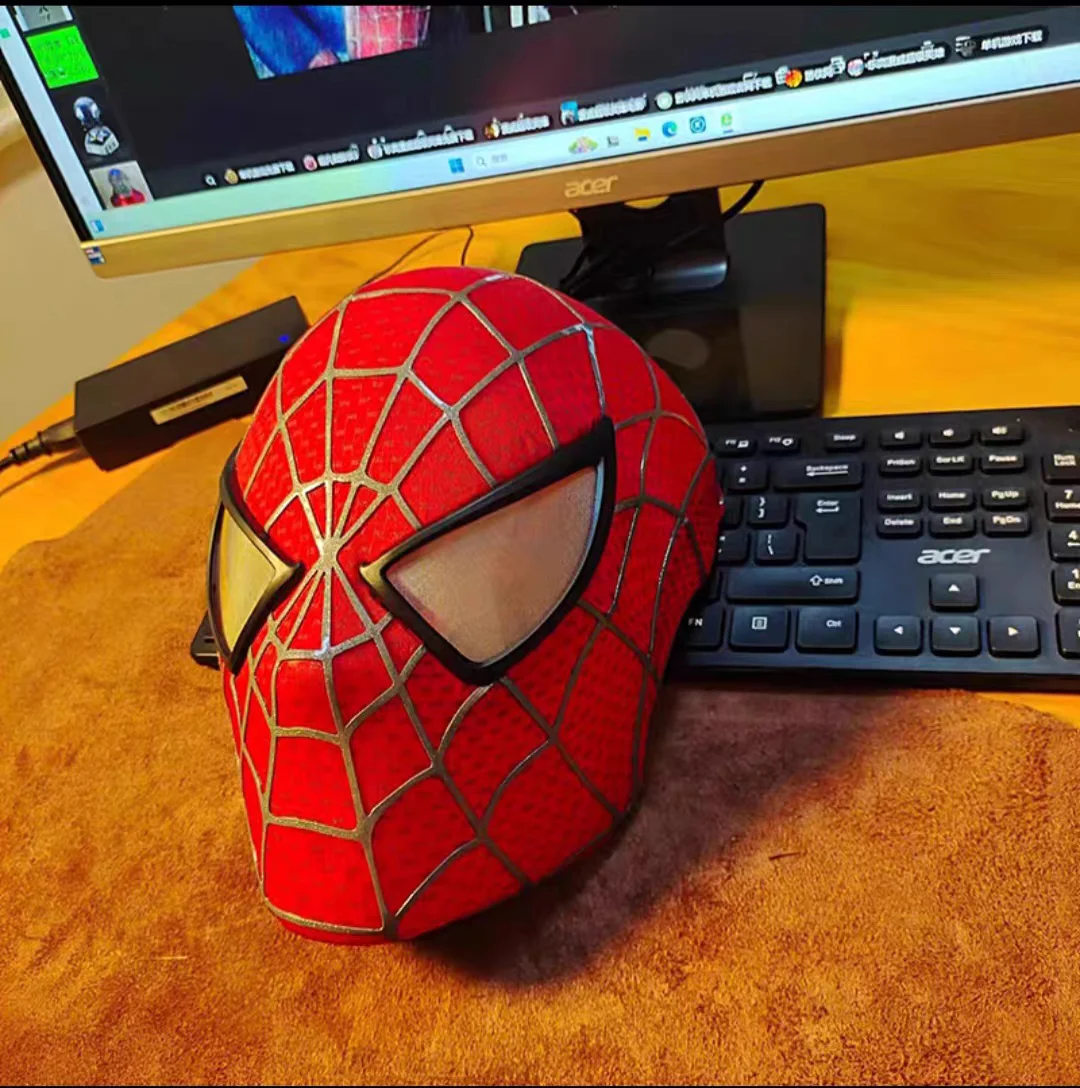 First/Second Generation Spider Man Venom Mask Movie Restoration Handmade, Mech Steel Spider Man Headset Wearable Helmet Blink
First/Second Generation Spider Man Venom Mask Movie Restoration Handmade, Mech Steel Spider Man Headset Wearable Helmet Blink