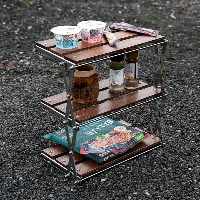 Outdoor Kitchen Desk Folding Portable Table Wooden Tabletop Table Camping Picnic Storage Shelf Table Food Racks 캠핑테이블캠핑용품
Outdoor Kitchen Desk Folding Portable Table Wooden Tabletop Table Camping Picnic Storage Shelf Table Food Racks 캠핑테이블캠핑용품