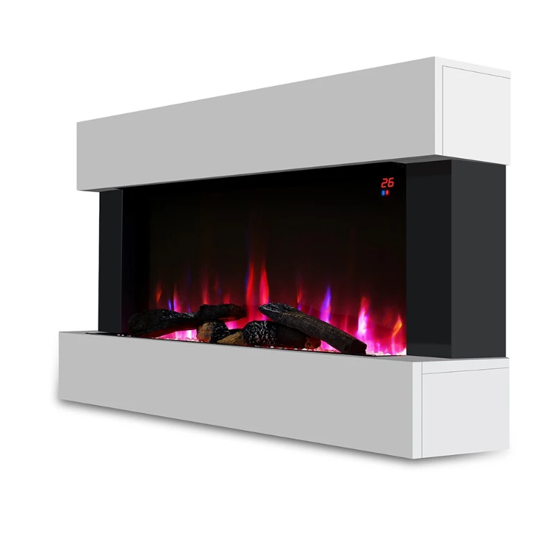 Electronic heating fireplace simulation multi-color flame electric fireplace hanging with wooden frame fake wood remote control
Electronic heating fireplace simulation multi-color flame electric fireplace hanging with wooden frame fake wood remote control