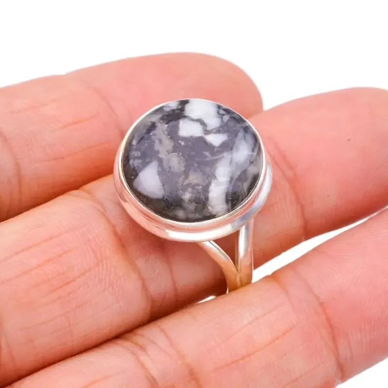 Hesy® Natural Septarian Geode Handmade 925 Sterling Silver Ring 10 F3235
Hesy® Natural Septarian Geode Handmade 925 Sterling Silver Ring 10 F3235