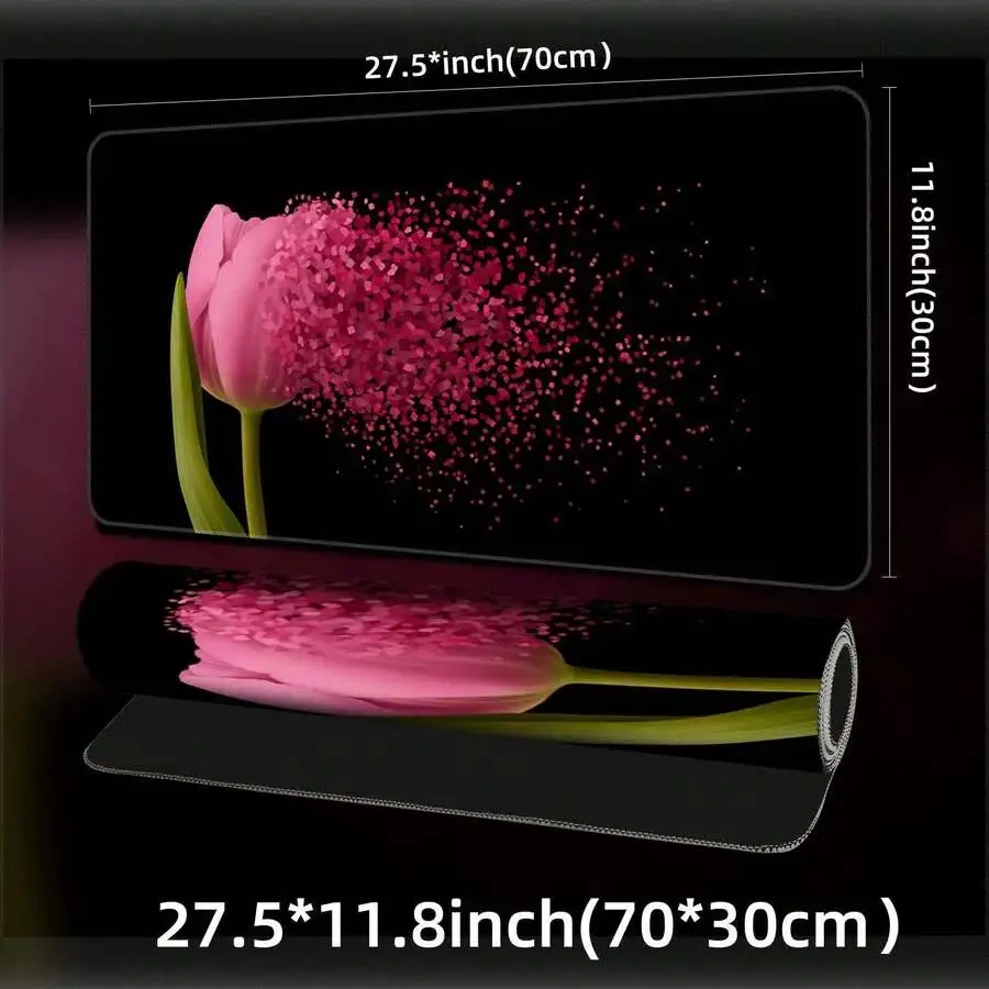 Large Gaming Mouse Pad With High-Definition Tulip Flower Print Anti-Slip Rubber Base For PC Laptop Office Home
Large Gaming Mouse Pad With High-Definition Tulip Flower Print Anti-Slip Rubber Base For PC Laptop Office Home