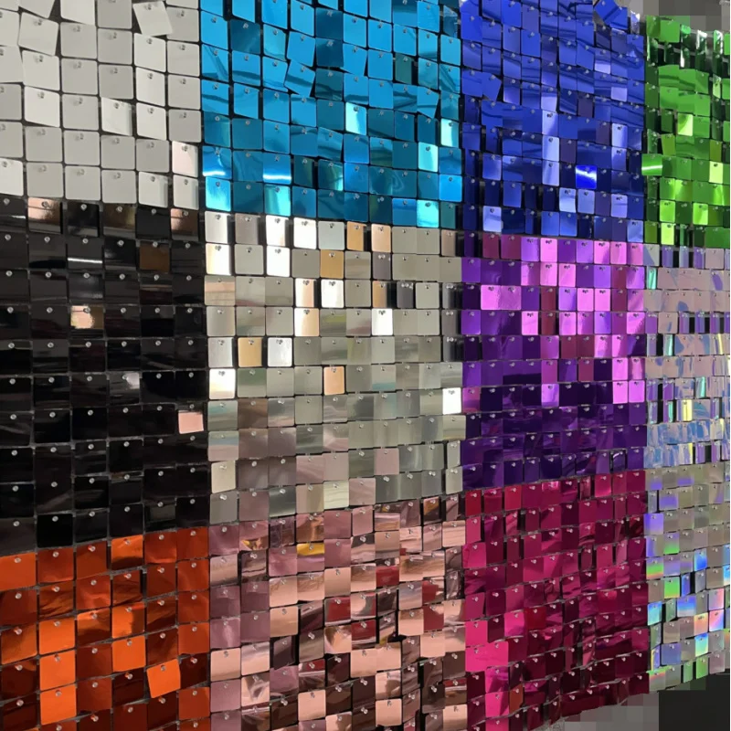 30x30cm 12pcs Wedding Shiny Sequin Panel Backdrop, Mirror Square Wind Panel for Birthday Party Stage Background Decoration
30x30cm 12pcs Wedding Shiny Sequin Panel Backdrop, Mirror Square Wind Panel for Birthday Party Stage Background Decoration