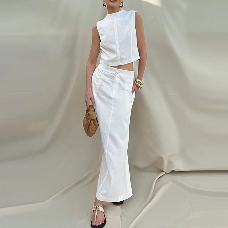 Fashion Slim 2 Piece New Stand Collar Solid Color Tops Pocket Half Skirts Matching Sets Elegant Leisure Commuting Women's Outfit
Fashion Slim 2 Piece New Stand Collar Solid Color Tops Pocket Half Skirts Matching Sets Elegant Leisure Commuting Women's Outfit
