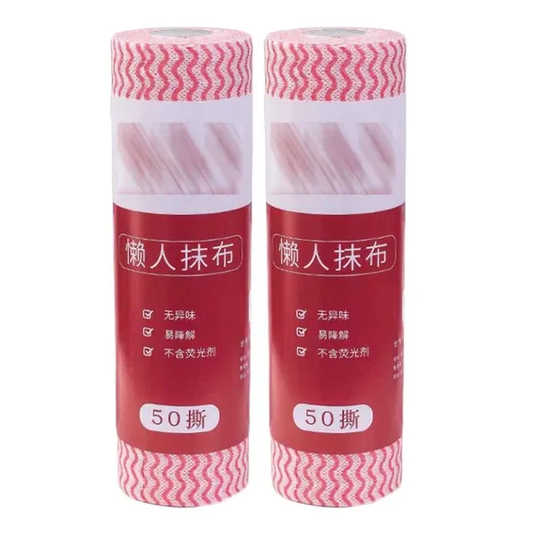 2 Rolls Kitchen Disposable Towels Dish Cloth Kitchen Tissue Paper Towel Rolls, Red
2 Rolls Kitchen Disposable Towels Dish Cloth Kitchen Tissue Paper Towel Rolls, Red