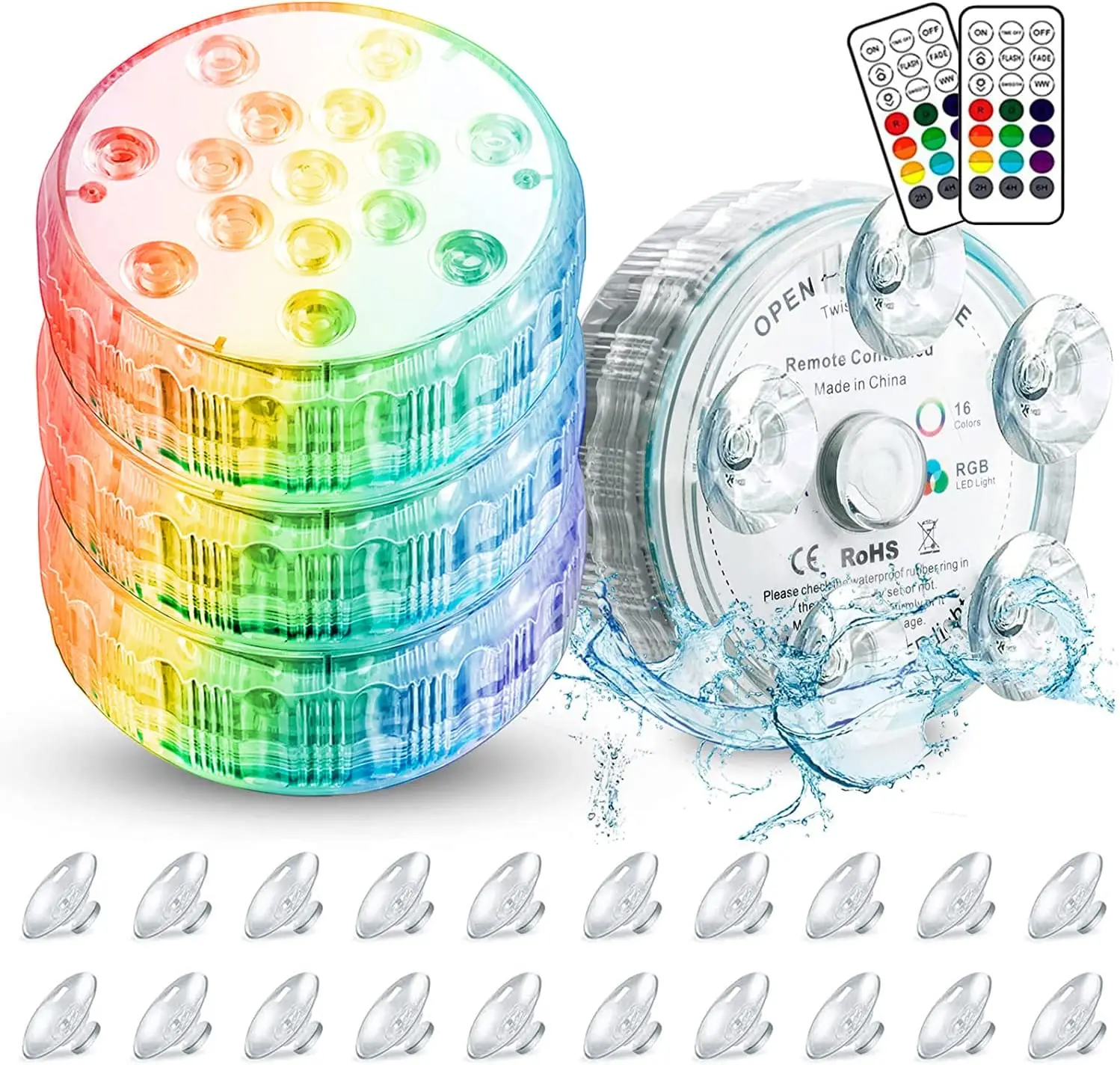 Submersible LED Lights Waterproof RGB Underwater Light For Wedding Tea Light Hot Tub Pond Pool Bathtub Aquarium Party Vase Decor
Submersible LED Lights Waterproof RGB Underwater Light For Wedding Tea Light Hot Tub Pond Pool Bathtub Aquarium Party Vase Decor