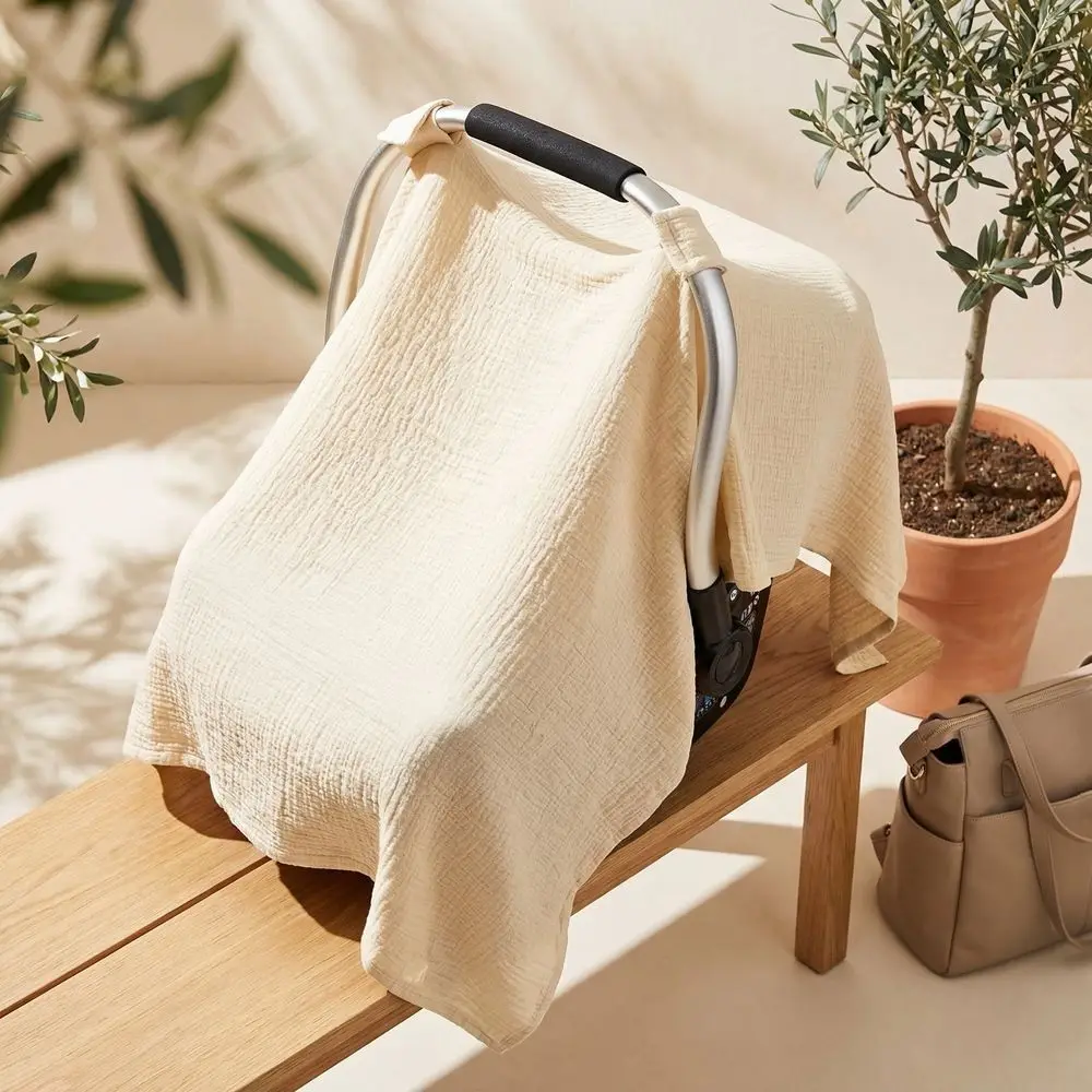 New Cotton Baby Basket Cover Soft Lightweight Sunshade Stroller Blankets Light-Blocking Breathable Cart Cover Sun Protection
New Cotton Baby Basket Cover Soft Lightweight Sunshade Stroller Blankets Light-Blocking Breathable Cart Cover Sun Protection