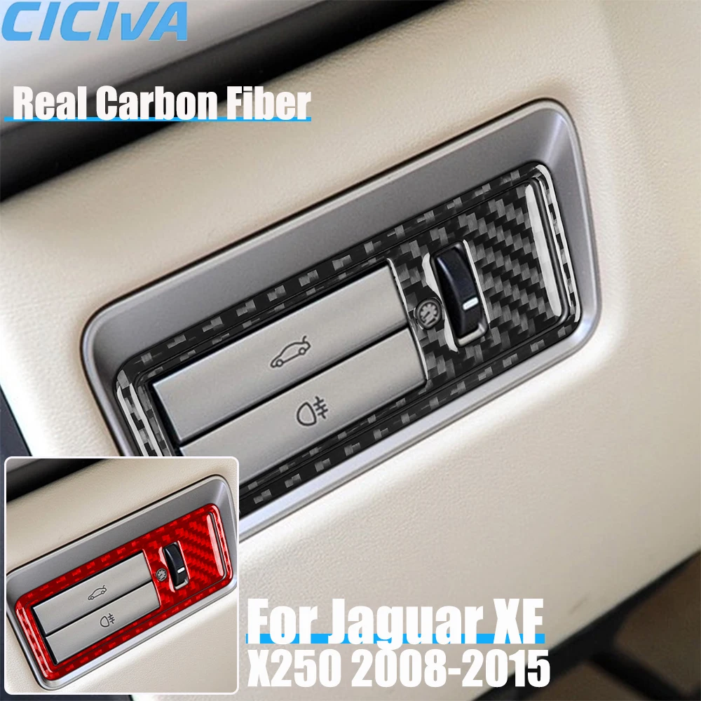Real Carbon Fiber Car Accessories Headlight Switch Panel Decorative Trim Cover Soft Sticker For Jaguar XF X250 2008-2015
Real Carbon Fiber Car Accessories Headlight Switch Panel Decorative Trim Cover Soft Sticker For Jaguar XF X250 2008-2015
