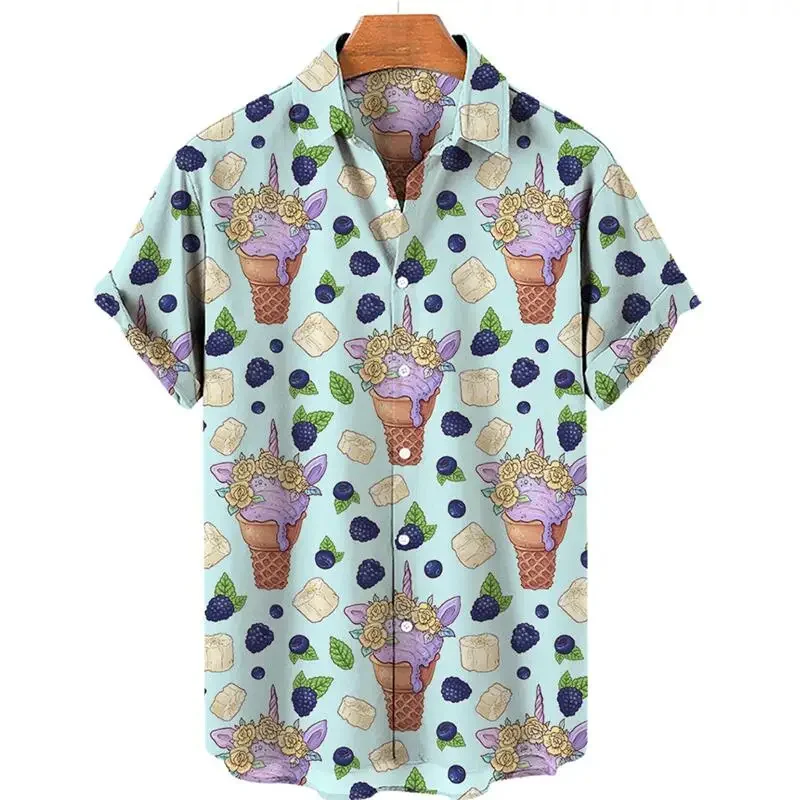 Summer Harajuku 3D Ice Cream Printing Shirts Doughnuts Chocolate Graphic Short Shirts Men Fashion Funny Blouses Y2k Clothing Top
Summer Harajuku 3D Ice Cream Printing Shirts Doughnuts Chocolate Graphic Short Shirts Men Fashion Funny Blouses Y2k Clothing Top
