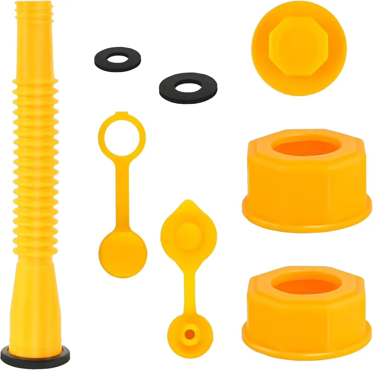 Gas Can Spout Replacement, No-Spill Design Nozzle with Flexible Hose for 1/2/5/10 Gal Tanks, Easy Pour & Leak-Proof Fuel Can
Gas Can Spout Replacement, No-Spill Design Nozzle with Flexible Hose for 1/2/5/10 Gal Tanks, Easy Pour & Leak-Proof Fuel Can